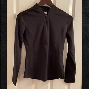 Sigrid Olsen Golf & Tennis 1/2 Zip Top - NWT  - Size XS - Black